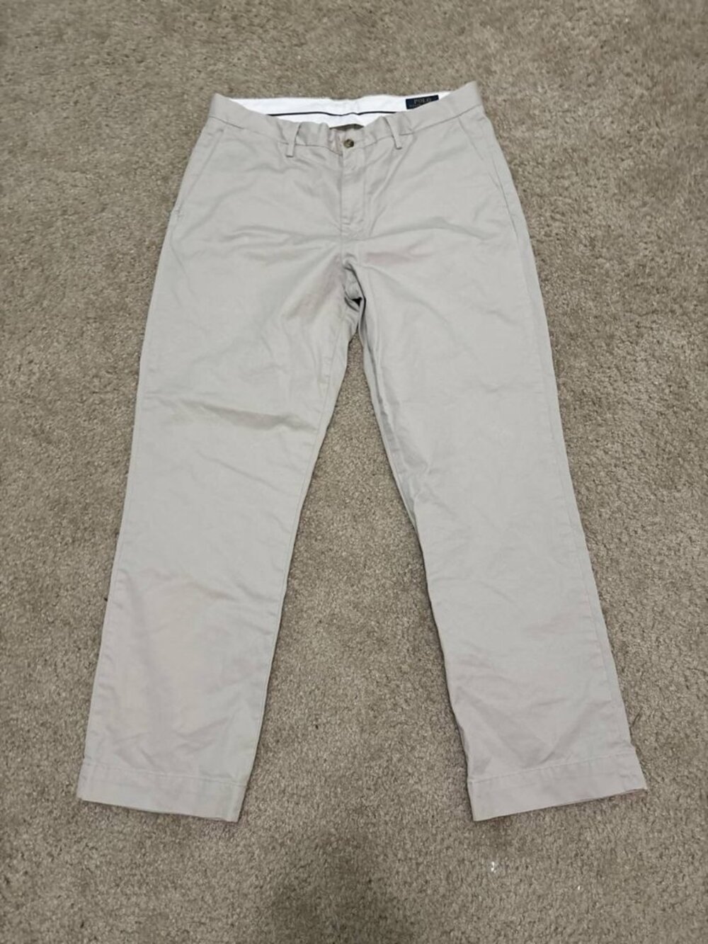 Polo Ralph Lauren Stretch Classic Fit Men's 33/30 Khaki Used Chino Pants